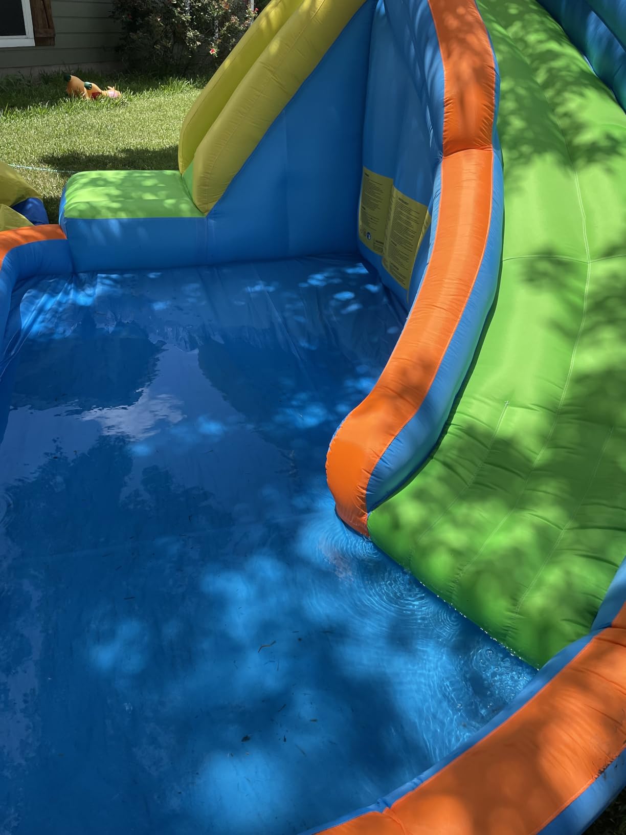 Costzon Inflatable Water Slide, Giant Bouncy Water Park Jump Castle Waterslide for Kids Backyard Outdoor Fun with Climbing Wall, Splash Pool, Blow up Water Slides Inflatables for Kids Party Gifts customer photo 2