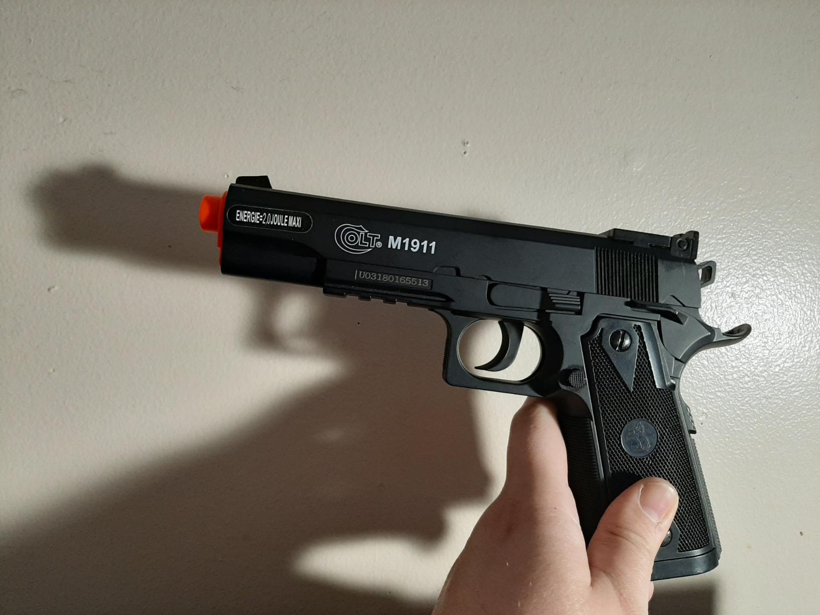 USA Colt Special Combat 1911 CO2 Powered Airsoft Pistol, Black, 400-450 FPS customer photo 1