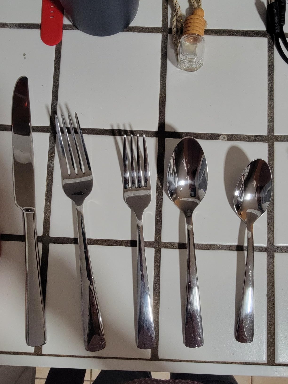 Silverware Set for 8, 45 Piece Stainless Steel Kitchen Utensils Cutlery Set customer photo 2