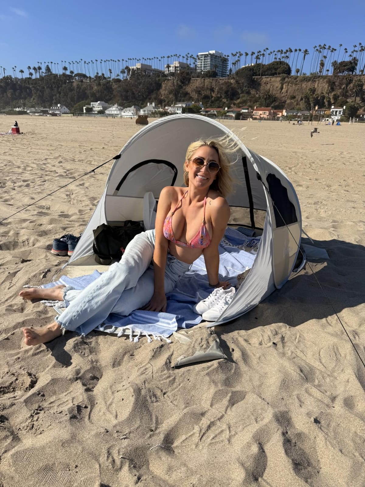 Wolfwise Pop Up Beach Tent, Easy Setup Sun Shade Shelter Foldable 3 Person customer photo 2
