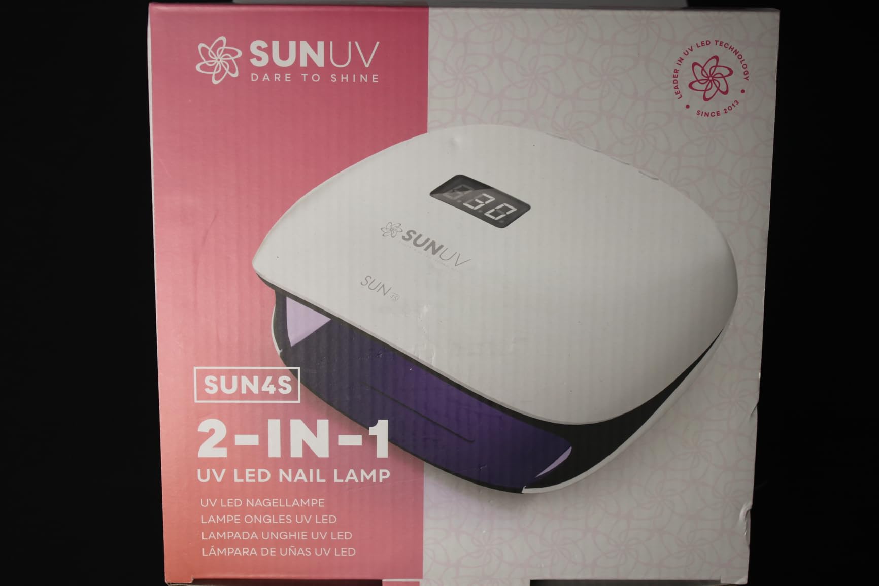 SUNUV UV LED Nail Lamp, UV Light for Nails, LCD Display, 36 LEDs SUN4 Black customer photo 1