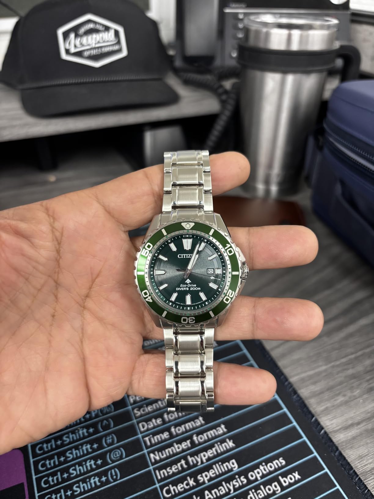 Citizen Men's Promaster Sea Eco-Drive Stainless Steel Watch, 3-Hand Date, One-Way Rotating Bezel, ISO Compliant, Luminous Hands and Markers customer photo 2