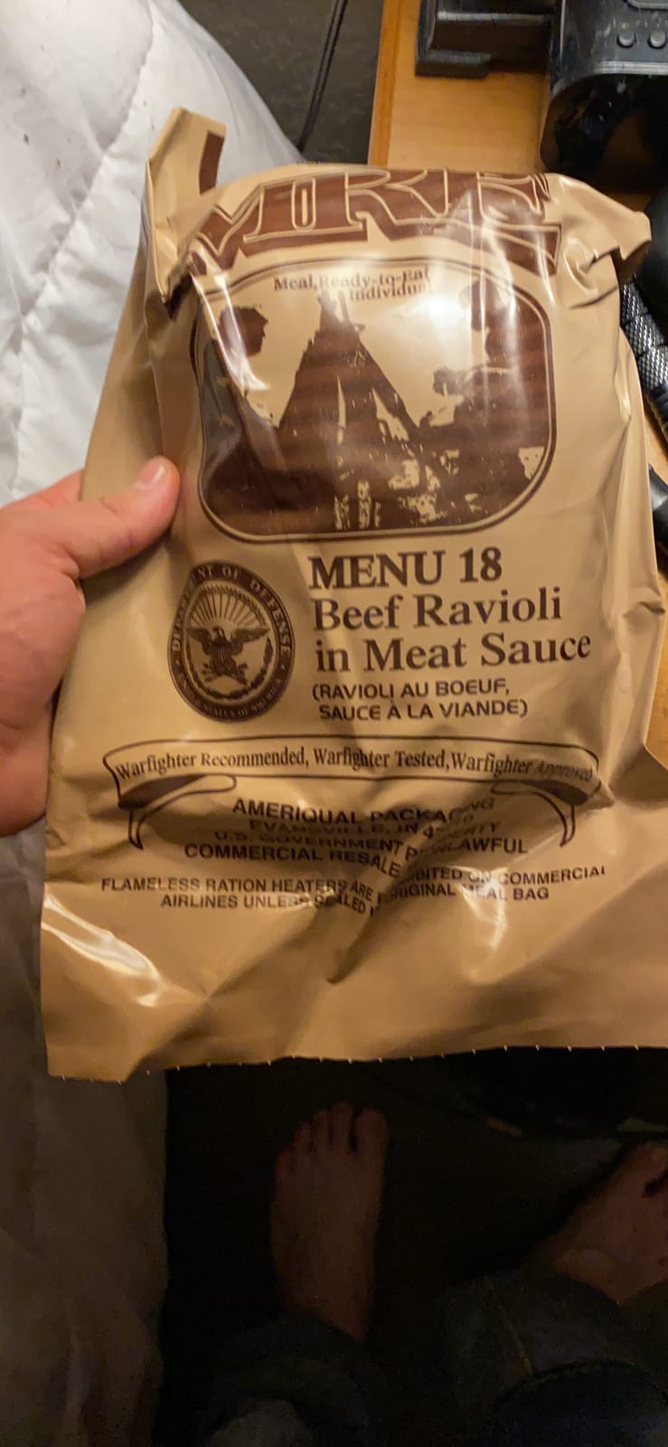 MRE Emergency Food Rations - Military Surplus, Assorted Flavors, 4-Pack customer photo 1