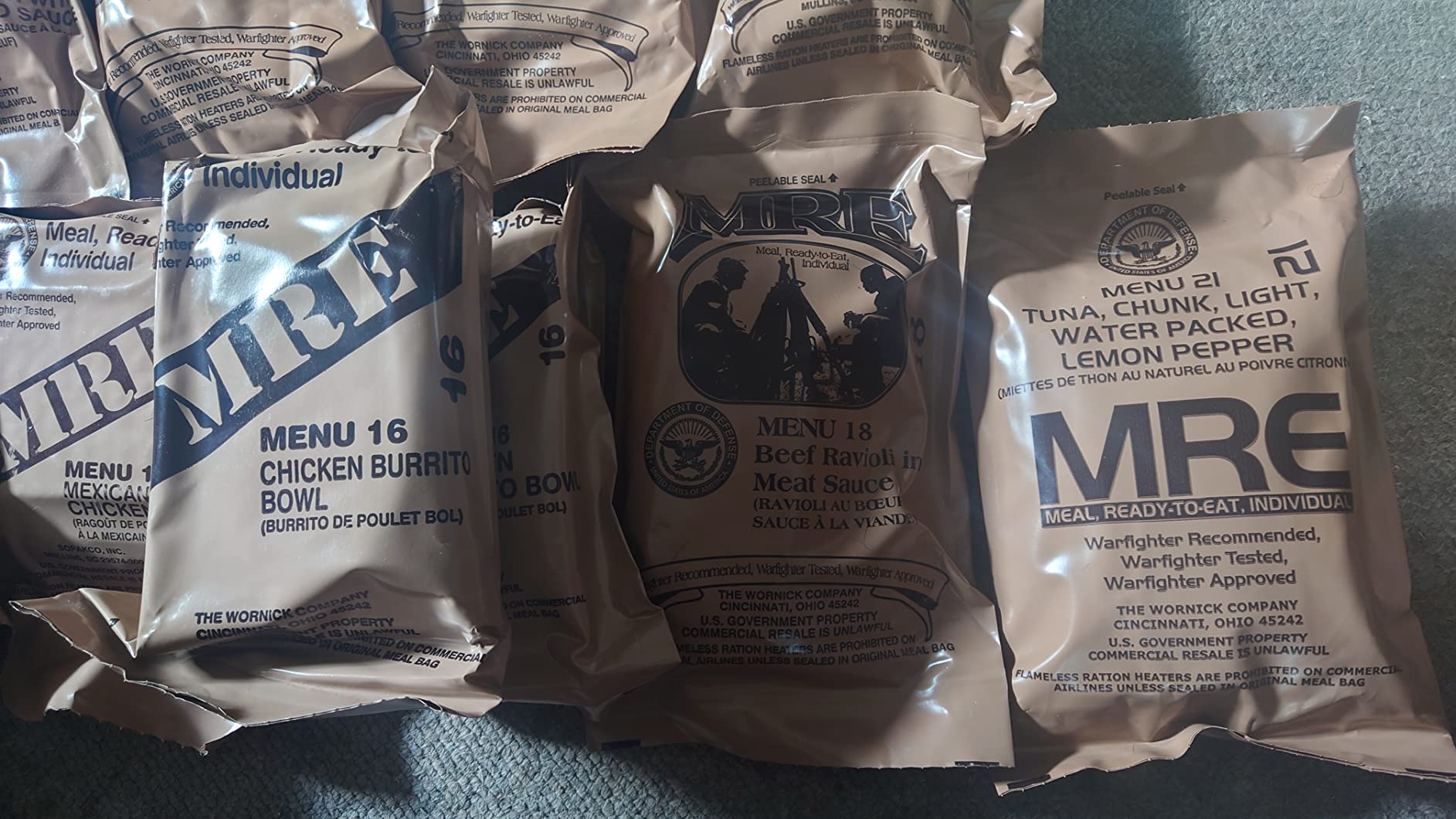 MRE Emergency Food Kit - 6 Pack w/Heater - Camping & Hiking customer photo 1