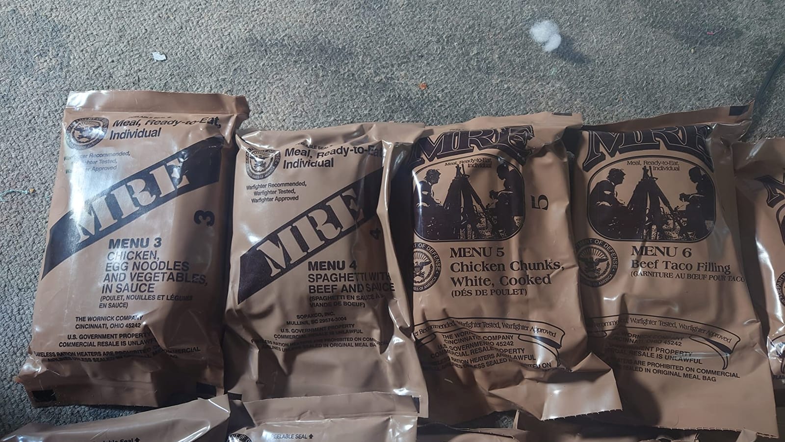MRE Emergency Food Kit - 6 Pack w/Heater - Camping & Hiking customer photo 2