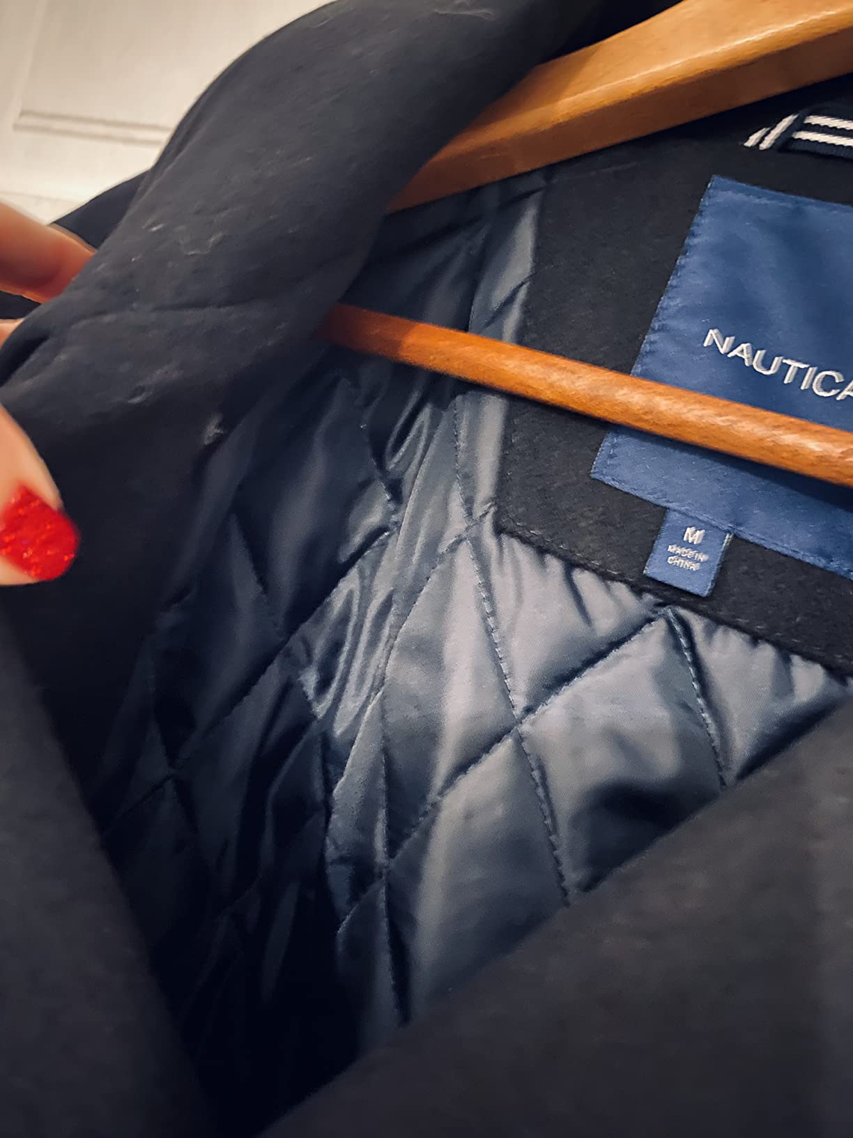 Nautica Men's Wool Blend Peacoat – Double-Breasted Winter Coat, Regular, Big & Tall Sizes customer photo 2