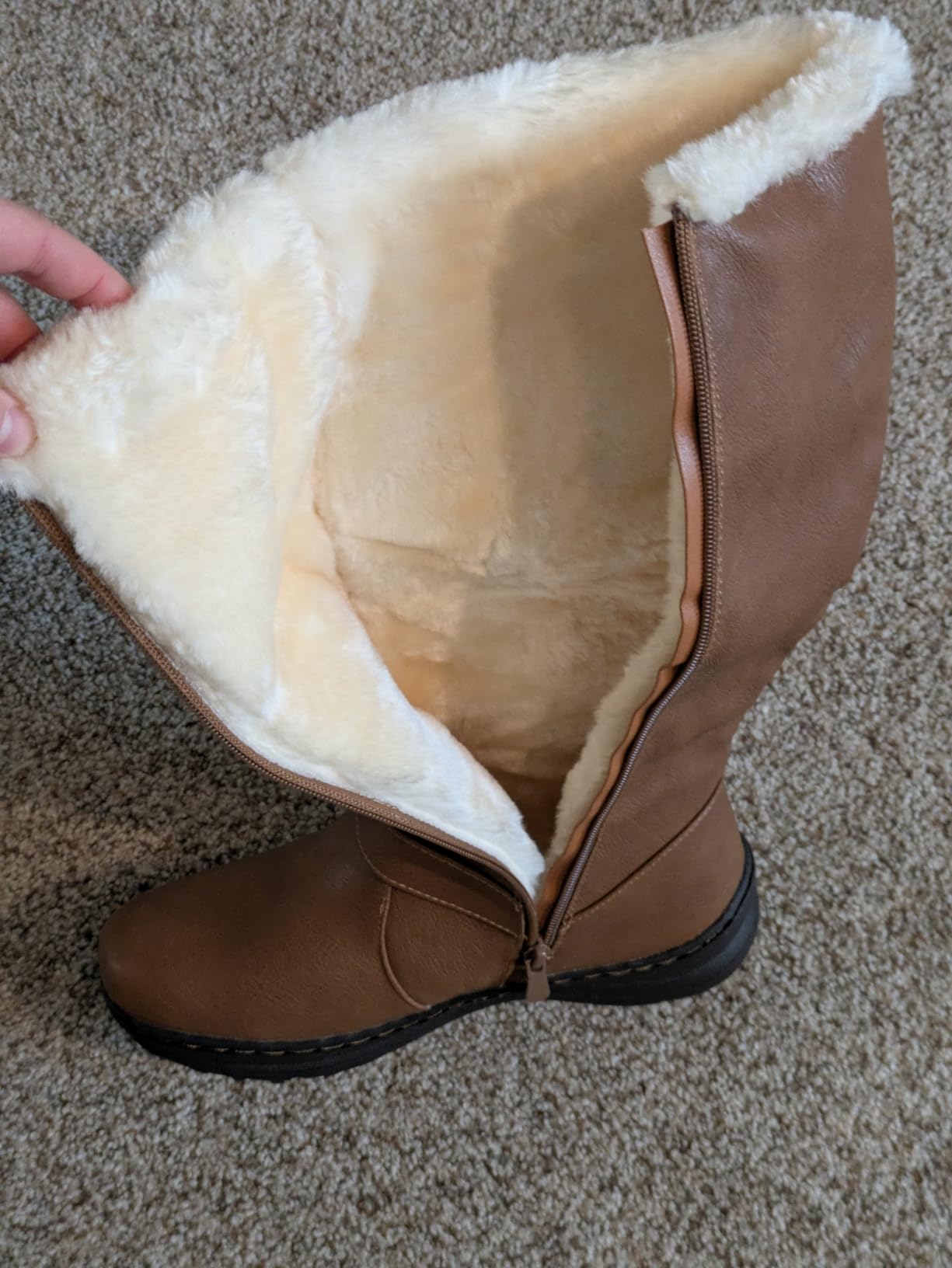 DREAM PAIRS Women's Knee High Boots Winter Warm Boots customer photo 2