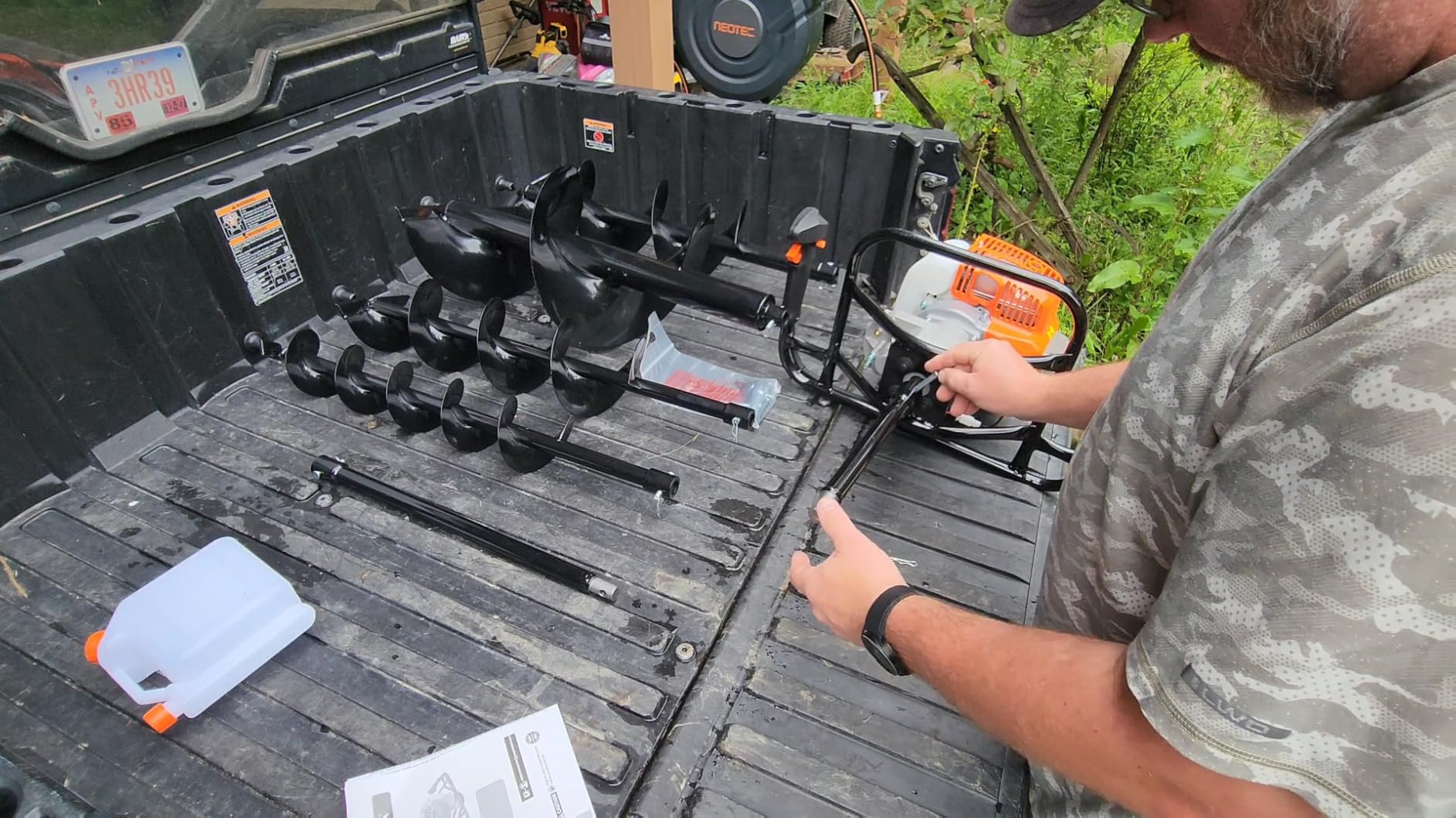 PROYAMA 54cc Post Hole Digger, Gas Powered Easy Start Earth Auger Digger customer photo 1