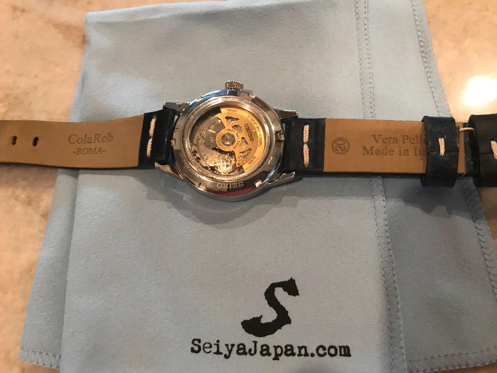 SEIKO PRESAGE Power Reserve Ice Blue Cocktail Time