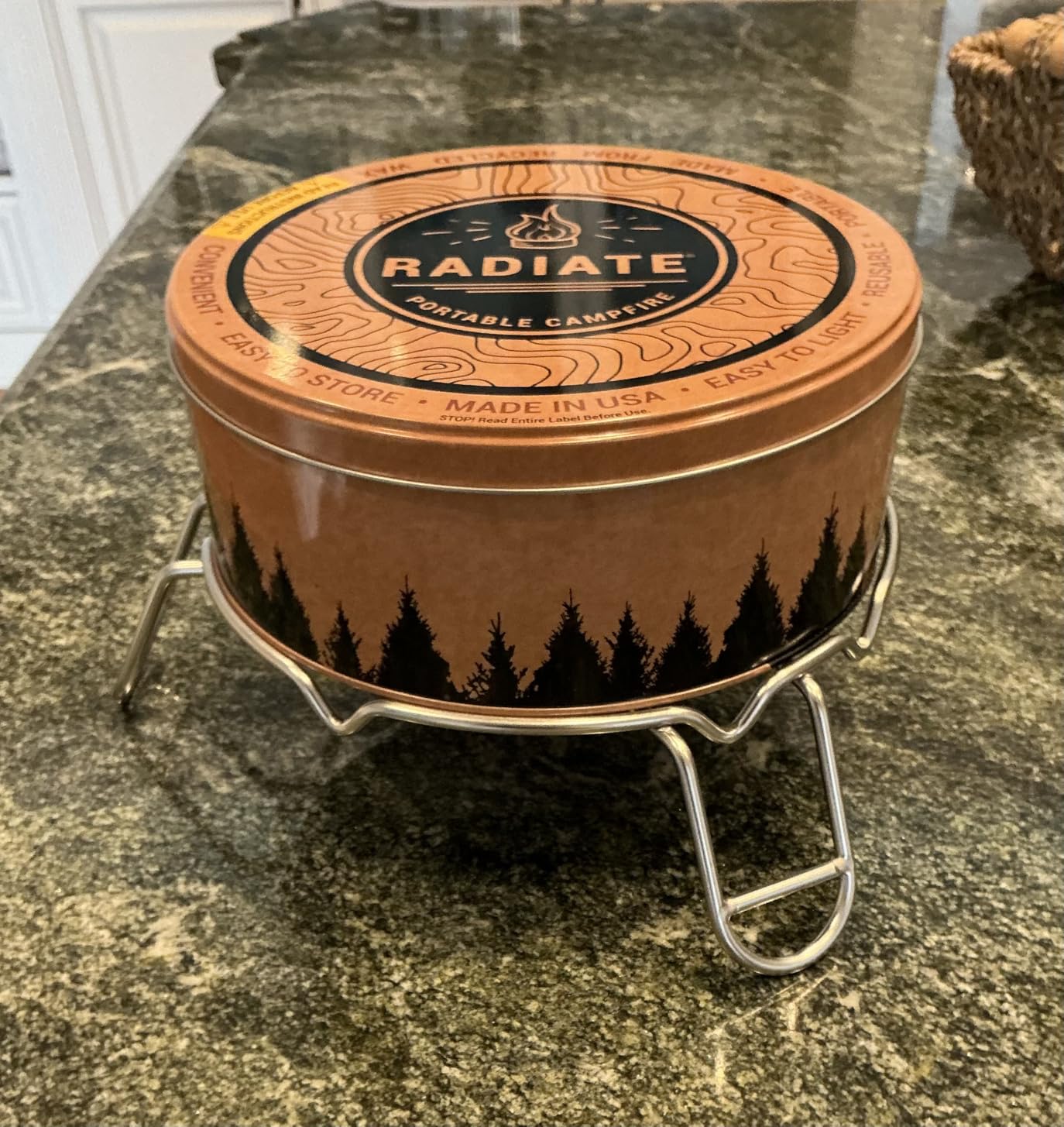 Radiate Portable Campfire Fire Pit, XL 8 Inch Reusable Travel Ready Flame customer photo 1