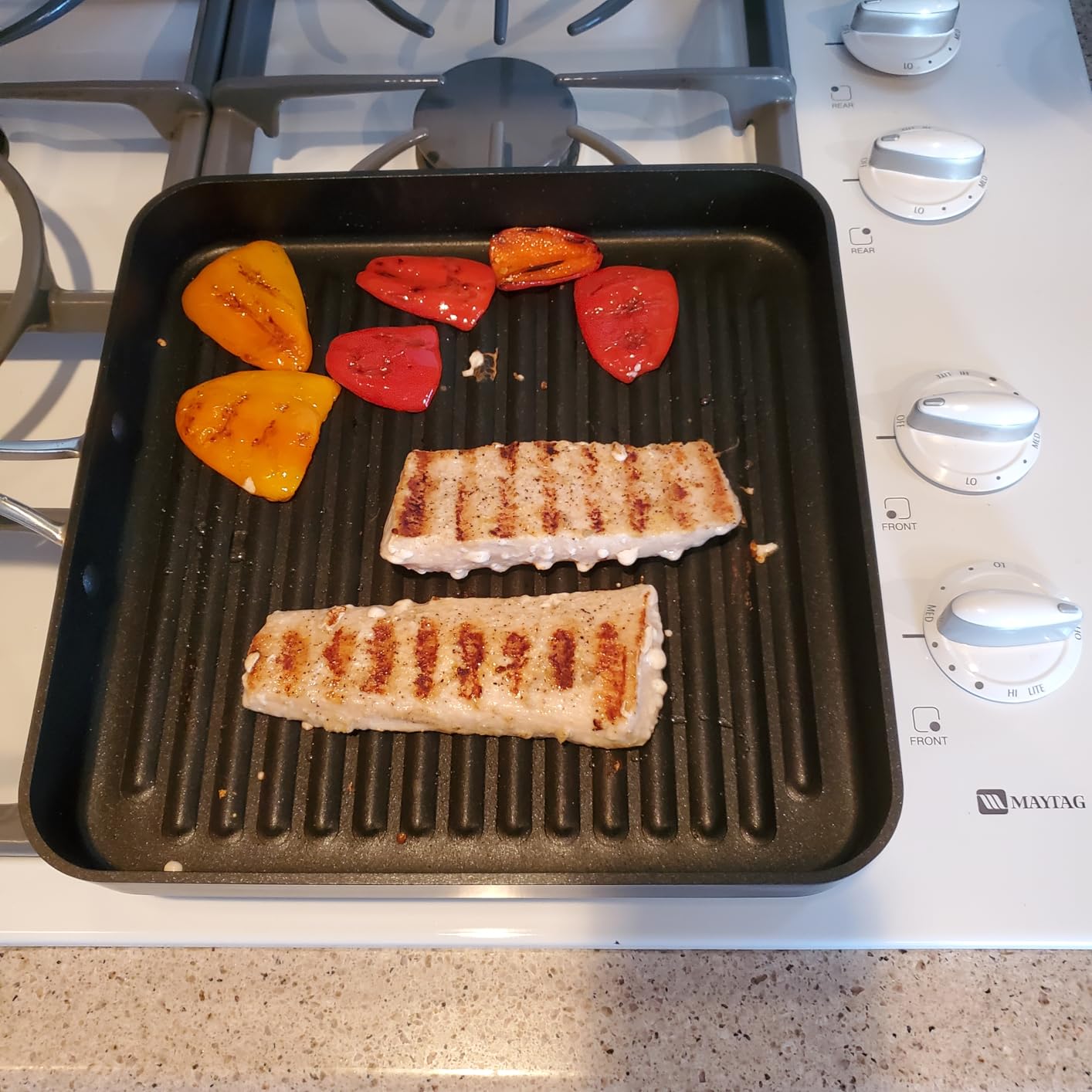 Cooks Standard Hard-Anodized Nonstick 11-inch Square Grill Pan customer photo 2