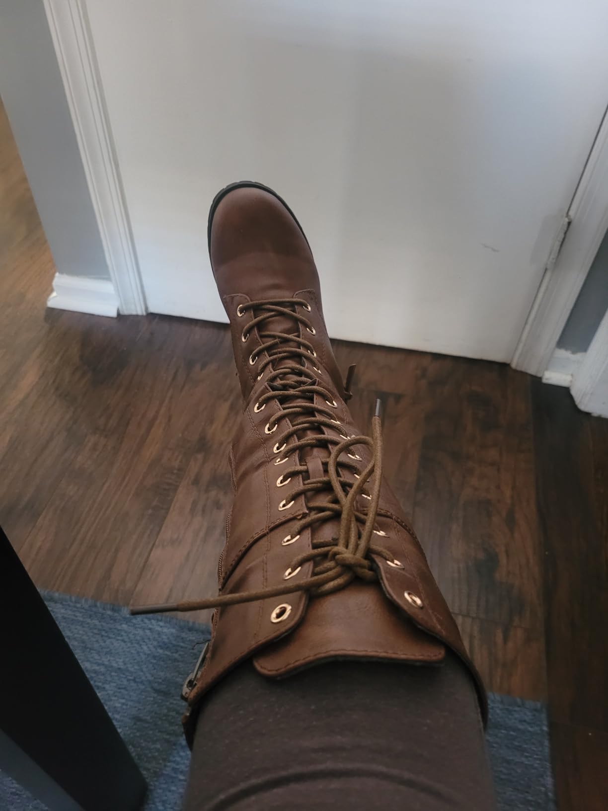 Mango 27 Womens Knee High Buckle Riding Boots customer photo 1