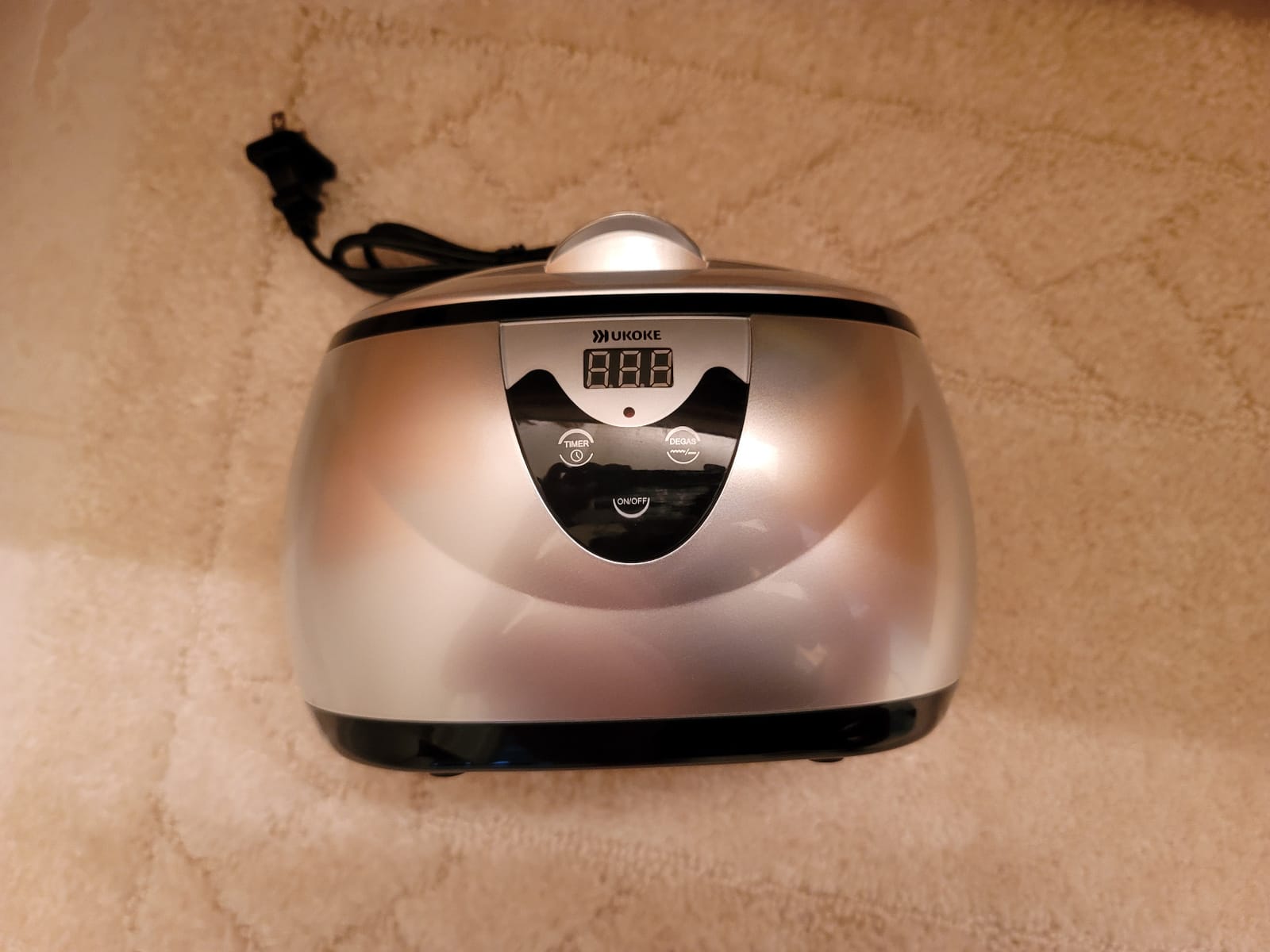 Ukoke UUC06S Ultrasonic Cleaner, Professional Jewelry Cleaner for Eyeglasses, Rings and Watches, 42kHz Portable Sonic Cleaner with 600ml Capacity Stainless Steel Tank customer photo 1
