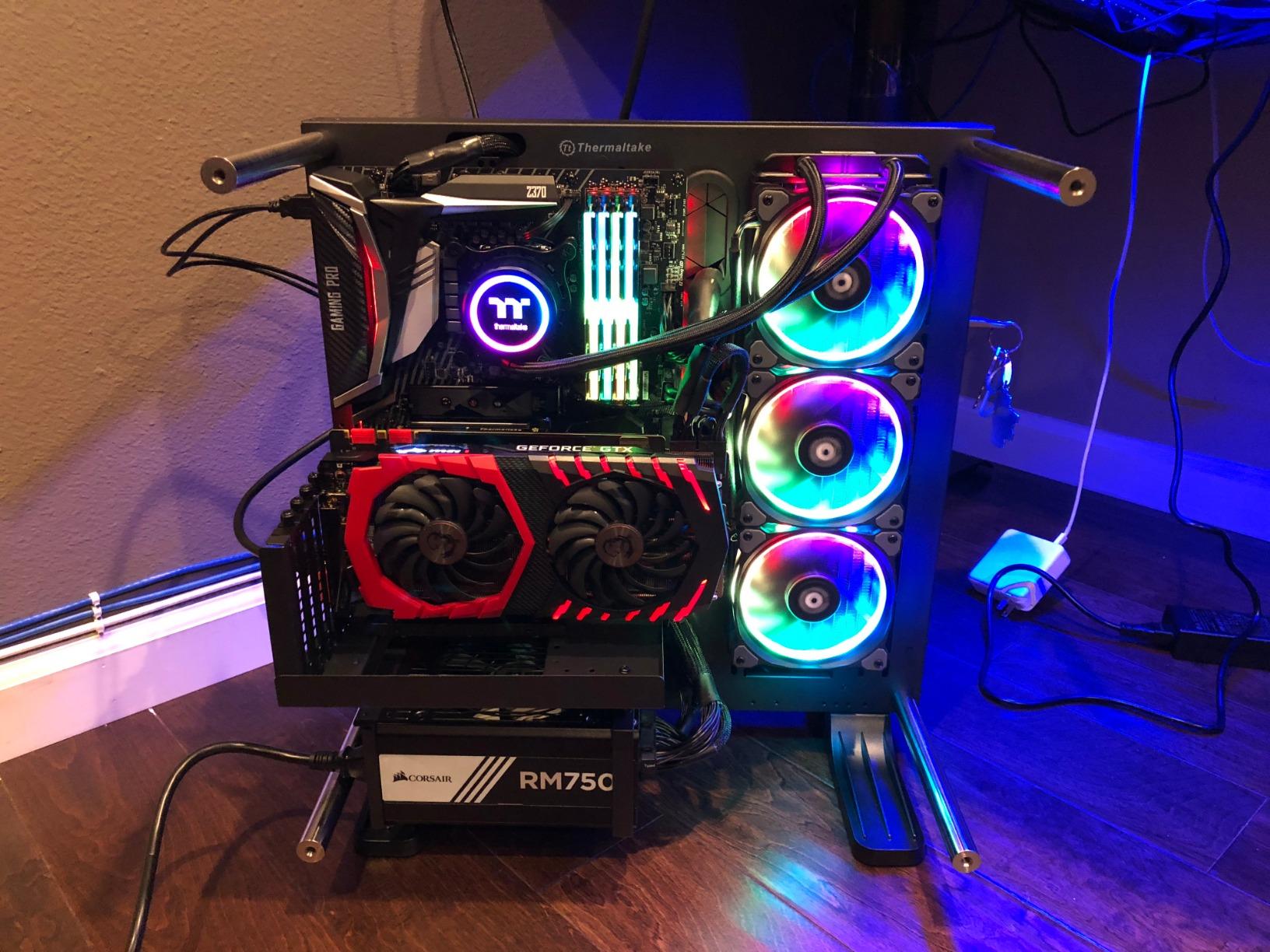 Thermaltake Floe 280mm, 16.8 Million Color Software Enabled (TT RGB Plus/Alexa/Razer Chroma), AMD (AM5/AM4)/Intel (LGA 2066/1200), AIO CPU Liquid Cooler CL-W167-PL14SW-A For Desktop customer photo 1