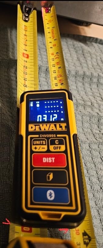 DEWALT Laser Measure Tool/Distance Meter, 100-Feet with Bluetooth (DW099S) customer photo 1