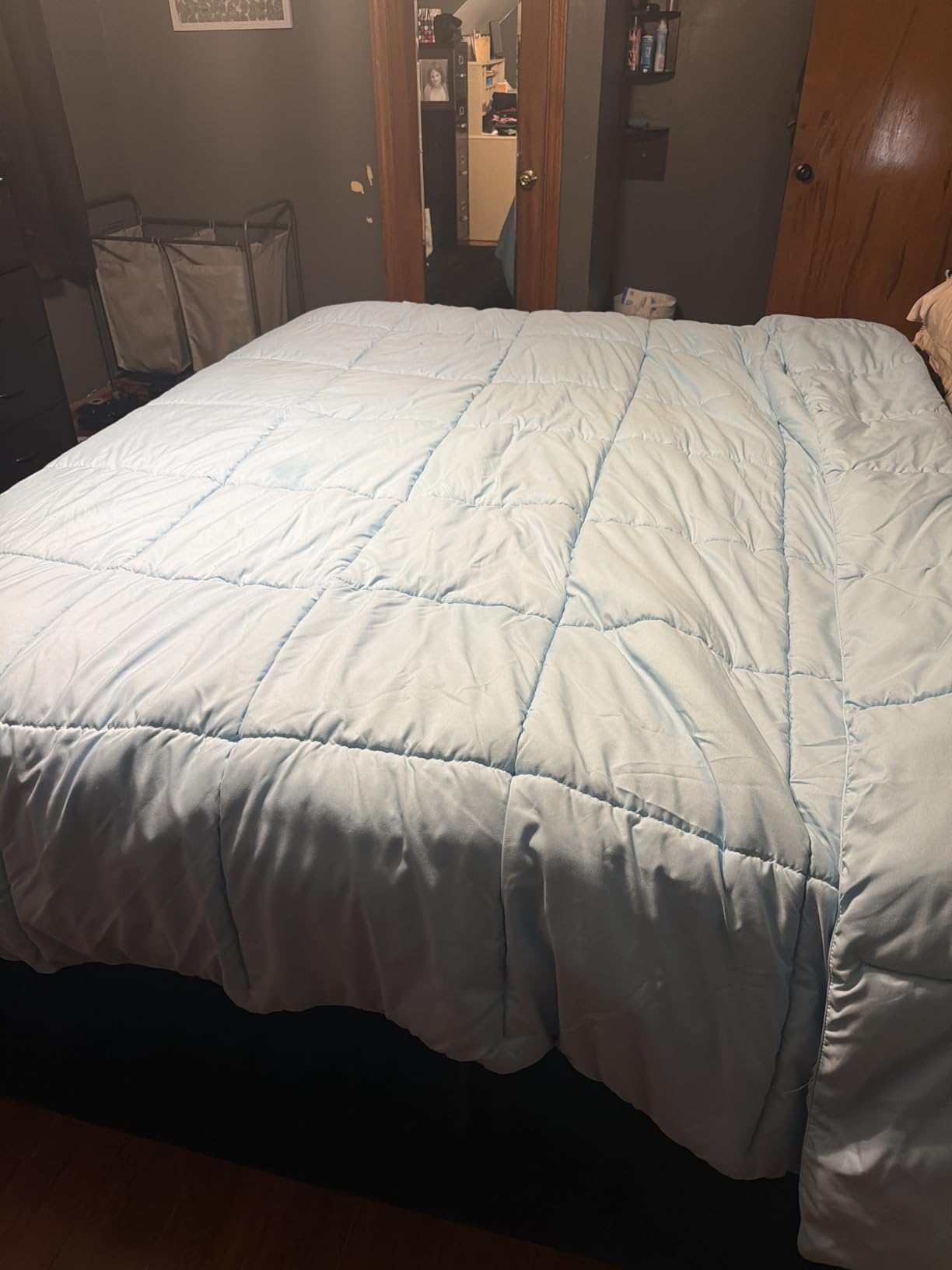 Beckham Hotel Collection Full/Queen Size Comforter - 1600 Series Down Alternative Home Bedding & Duvet Insert - Cream customer photo 2