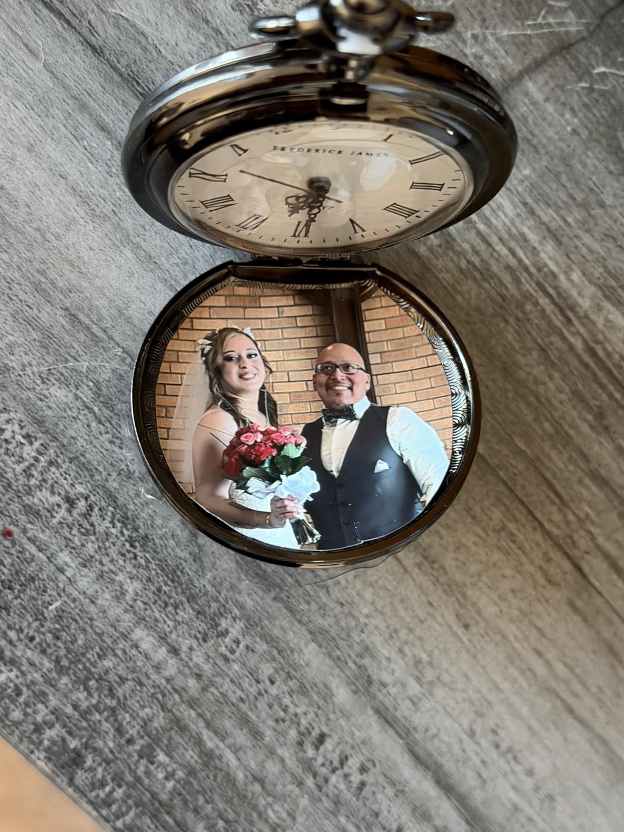 FJ FREDERICK JAMES Anniversary Gift's for Men - Engraved ‘to My Husband’ Pocket Watch | Anniversary Gift's for Him I Love You Gift for Husband for Birthday I Valentines customer photo 1