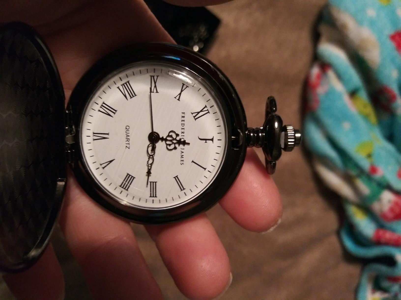 FJ FREDERICK JAMES Anniversary Gift's for Men - Engraved ‘to My Husband’ Pocket Watch | Anniversary Gift's for Him I Love You Gift for Husband for Birthday I Valentines customer photo 2
