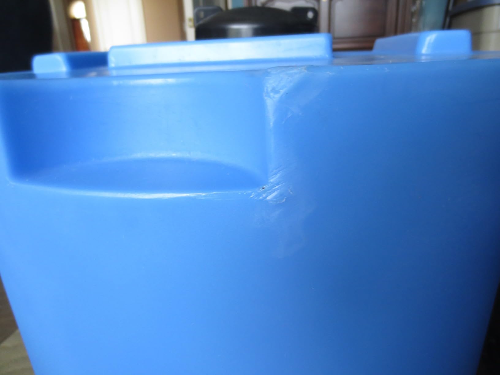WaterPrepared 55 Gallon Unique Stackable Utility Water Tank, Blue customer photo 1