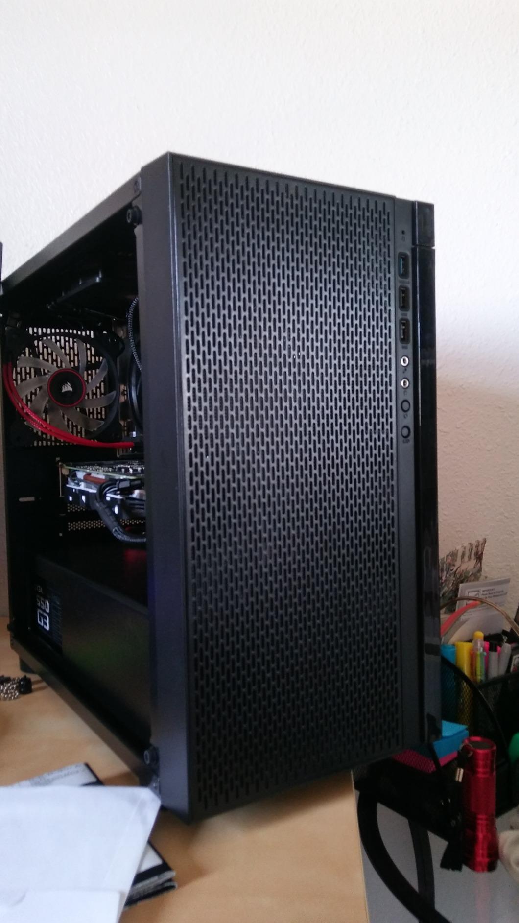 Thermaltake Versa H18 Tempered Glass Black Spcc Micro ATX Gaming Computer Case CA-1J4-00S1WN-01 customer photo 2