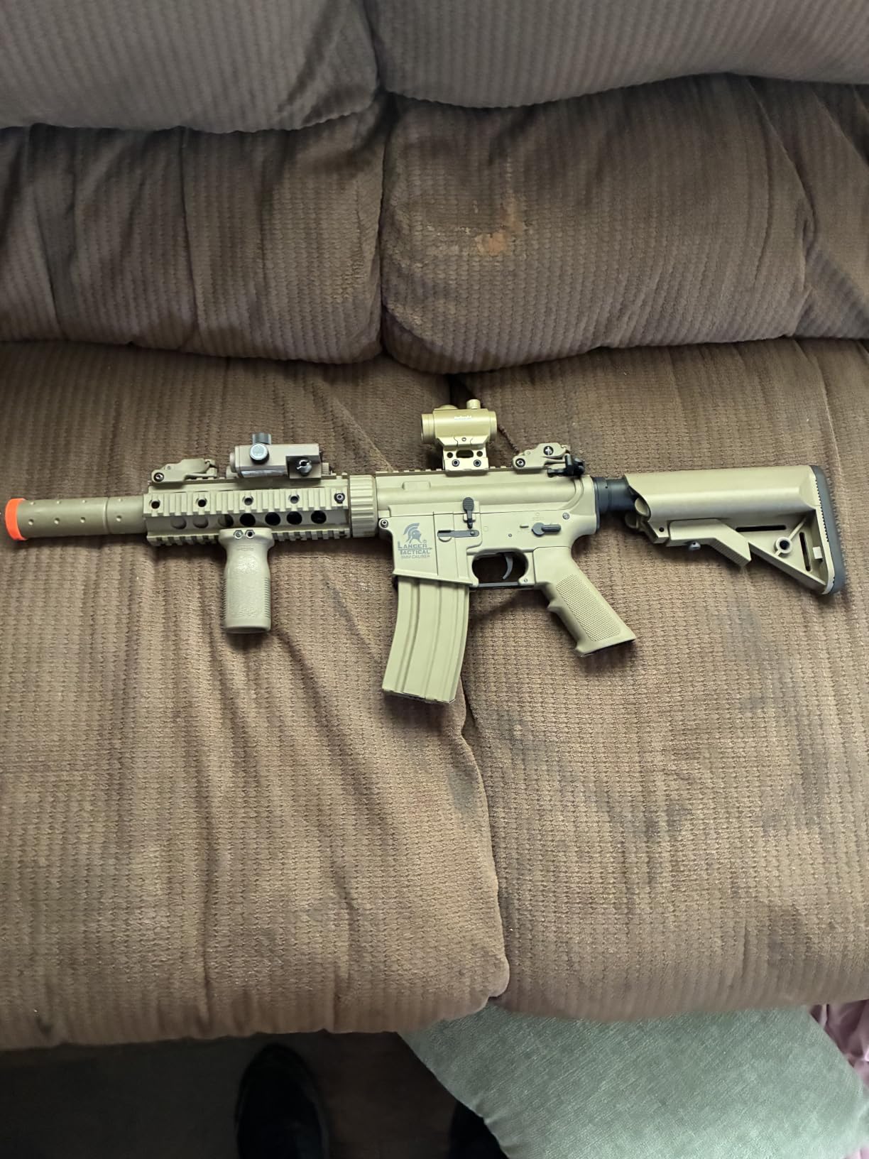 Lancer Tactical Gen 2 Durable Airsoft Gun SD M4 Polymer- Full/Semi-Auto Piactinny Rail AEG Rifle with 0.20g BBS, Charger and Battery customer photo 1