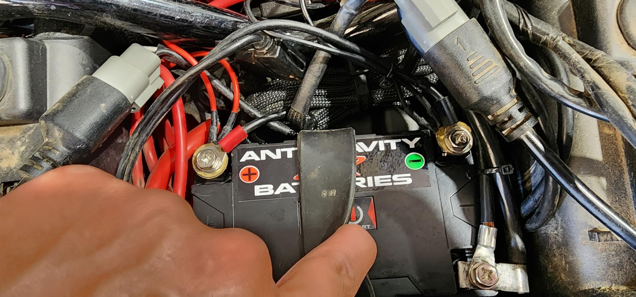 Antigravity ATX12-HD. Heavy Duty Lithium Motorcycle and Powersport Battery with Built in Jump Starting, 8Ah, ATV, Quad, UTV, Scooter, Lawn Mower, Generator Battery - Harley, Honda, Kawasaki customer photo 2