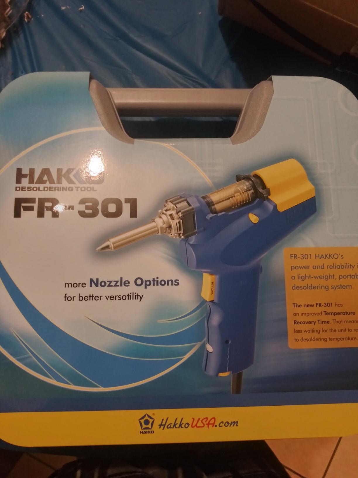 Hakko FR301-03/P Portable Desoldering Tool with Precise Temperature Control °F /°C customer photo 2