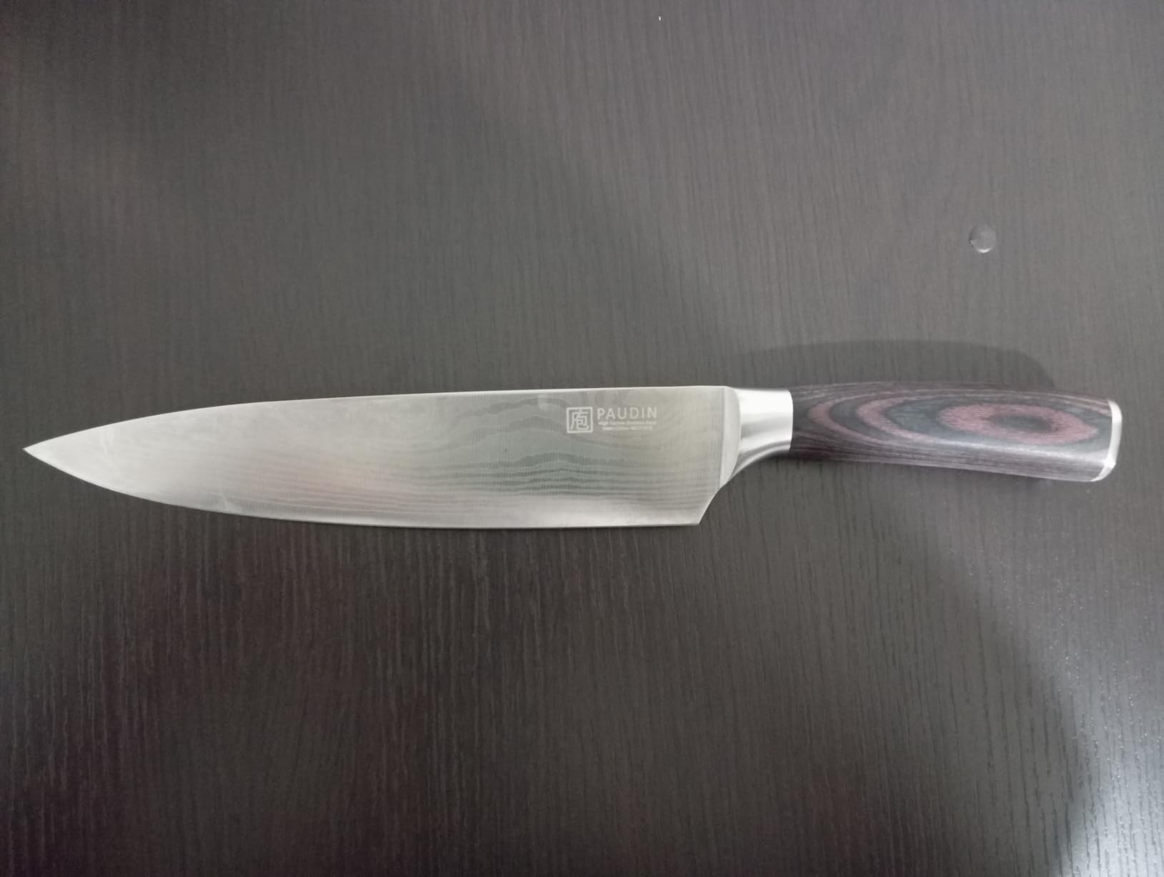 PAUDIN Chef Knife, 8 Inch High Carbon Stainless Steel Sharp Kitchen Knife with Ergonomic Handle, Gift Box for Family & Restaurant customer photo 2