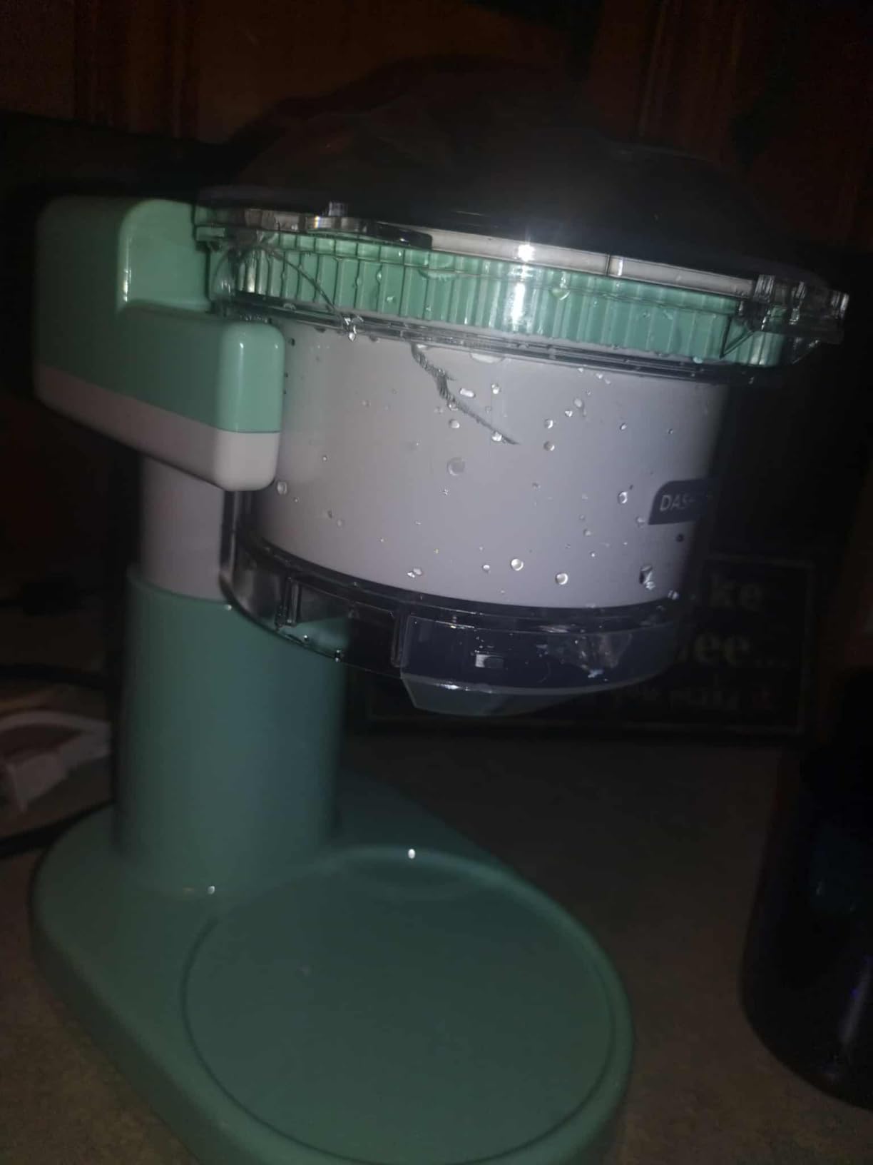 Dash Shaved Ice Maker - Frozen Dessert Maker for Snow Cones, Slushies, Cocktails & More - Easy to Use & Clean - Space-Saving Design - Aqua customer photo 2