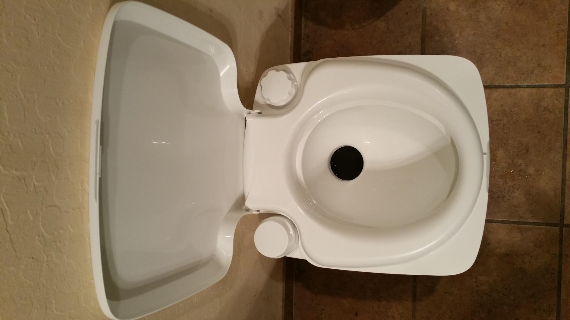 Porta Potti Thetford Porta Potti 365 Portable Toilet (for RV, Marine, Camping, Vans, Trucks, Healthcare) 92820, White customer photo 2