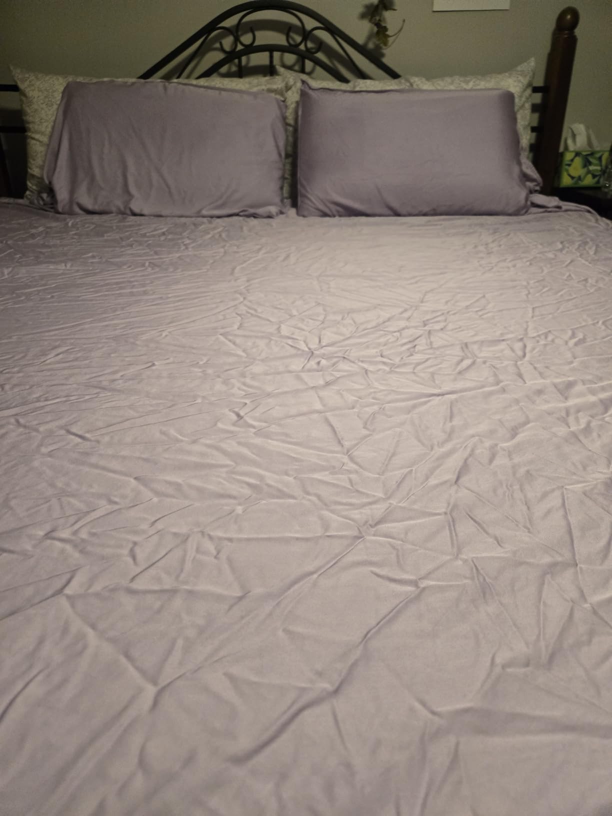 Pure Bamboo Queen Sheets, Genuine 100% Organic Viscose Derived from Bamboo Bed Sheet Set, Luxuriously Soft & Cooling, Double Stitching, 2 Year Quality Promise (Queen, Ivory) customer photo 2