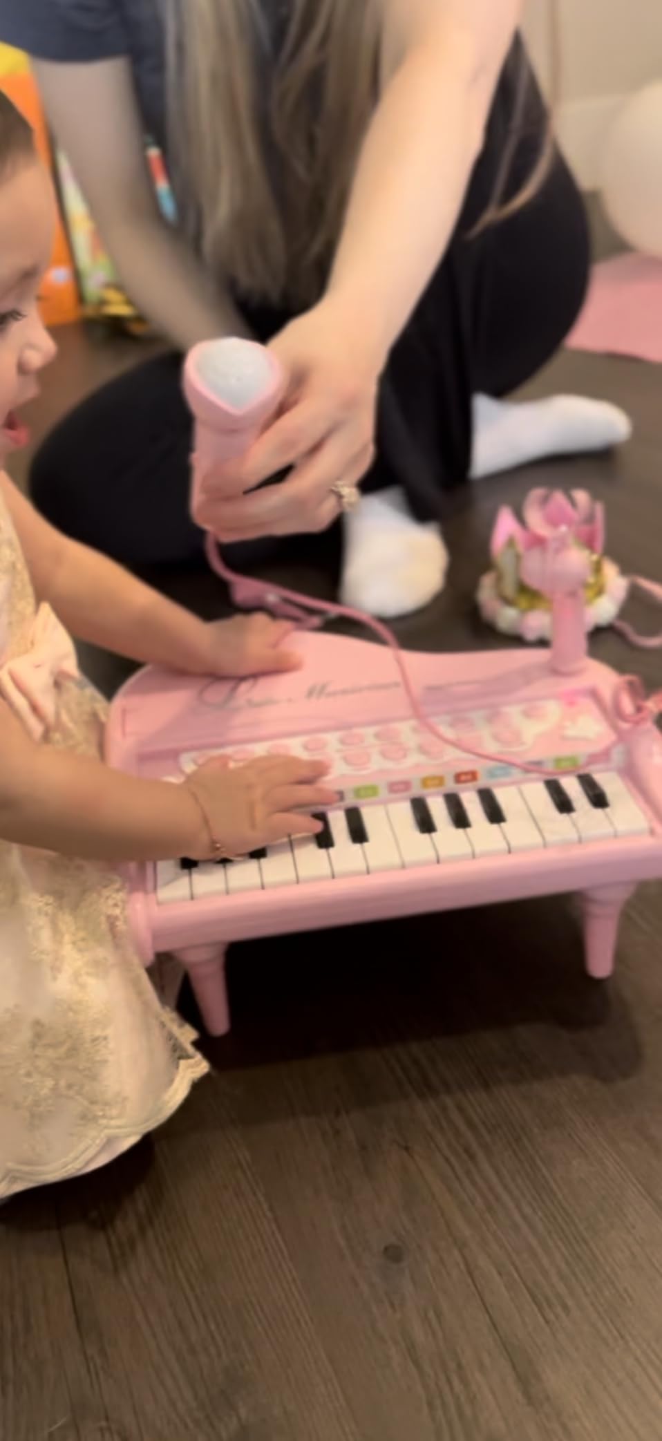 Amy&Benton Piano Music Toy Baby for Toddlers Pink for Girls 1-3 Girl First Birthday Gift for 1 2 3 Years Old Girl 1st Birthday Toy Presents for 1 2 3+ Kids Gift customer photo 2