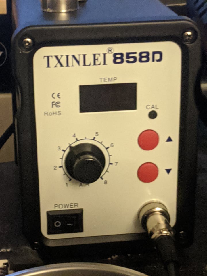 858D 110V Solder Station, Digital Display SMD Hot Air Rework Station Solder Iron Kit Heat Gun, Tweezers, Desoldering Pump customer photo 1