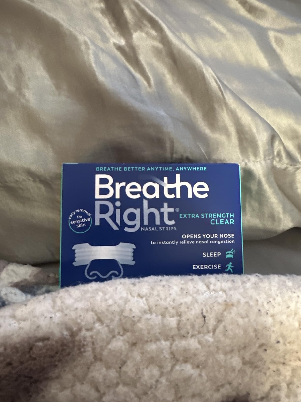 Breathe Right Nasal Strips, Relieves Nasal Congestion, Extra Strength Clear customer photo 2