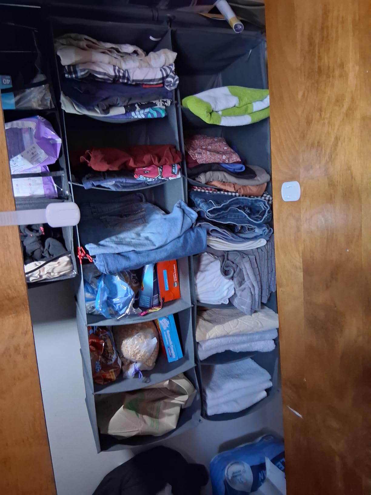 MAX Houser 6 Tier Hanging Closet Organizer with 2 Sturdy Hooks, Grey customer photo 2