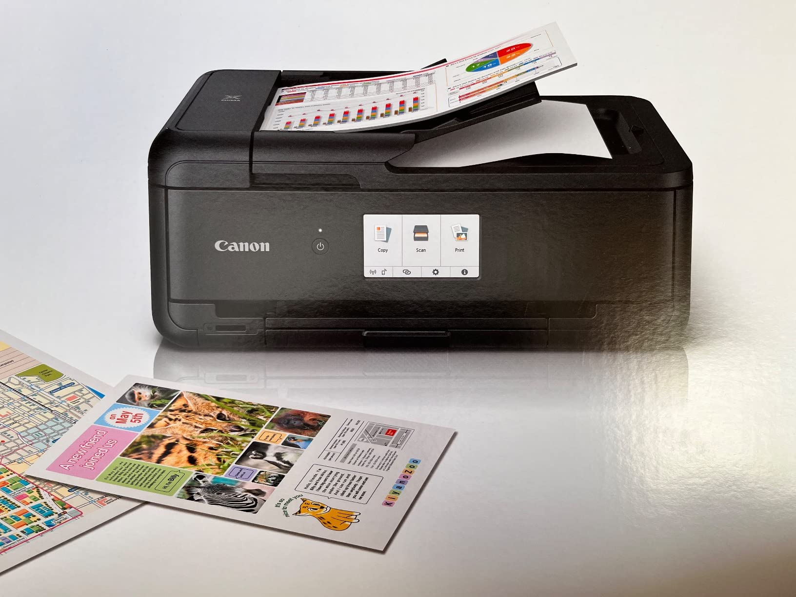 Canon PIXMA TS9520 All in one Wireless Printer Home or Office| Scanner | Copier | Mobile Printing with AirPrint and Google Cloud Print, Black, Works with Alexa, One Size customer photo 1