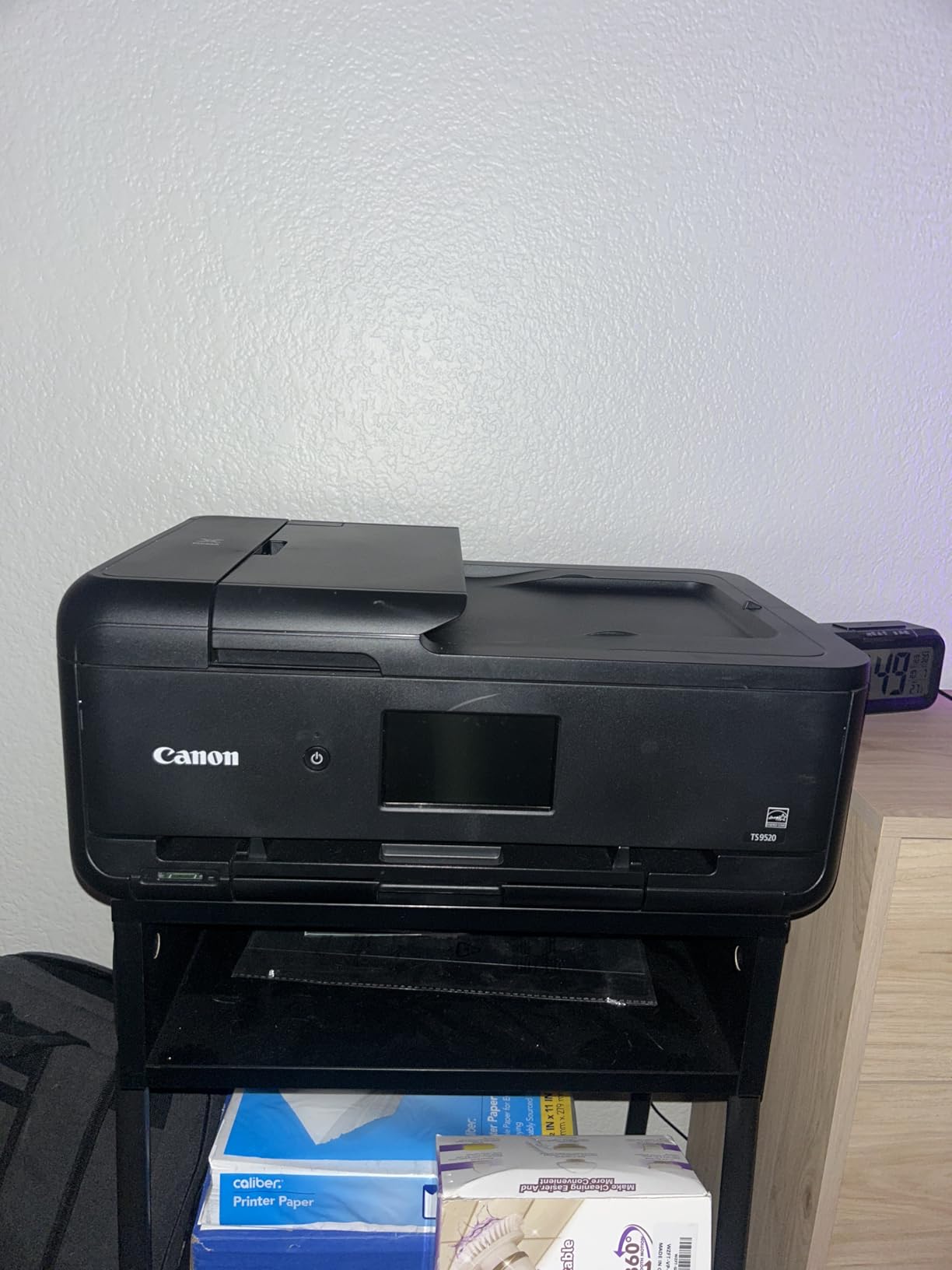 Canon PIXMA TS9520 All in one Wireless Printer Home or Office| Scanner | Copier | Mobile Printing with AirPrint and Google Cloud Print, Black, Works with Alexa, One Size customer photo 2