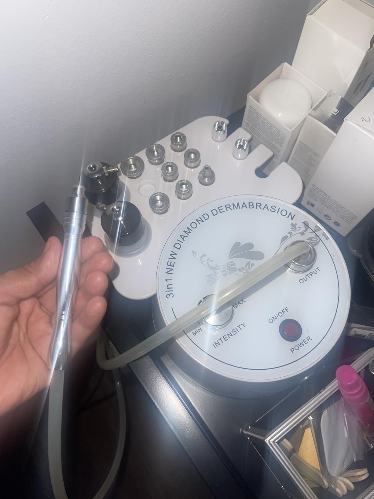 【3 IN 1 】Microdermabrasion Machine, Beauty Star Professional Diamond Dermabrasion Facial Devices at Home customer photo 1