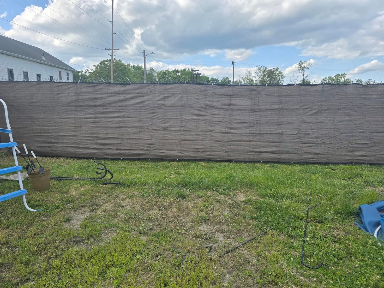 UPGRADE Privacy Screen 6' x 50' Fence Commercial Shade Cover with Brass Grommets Heavy Duty Perfect for Outdoor Back Yard, Black, Customizable customer photo 1