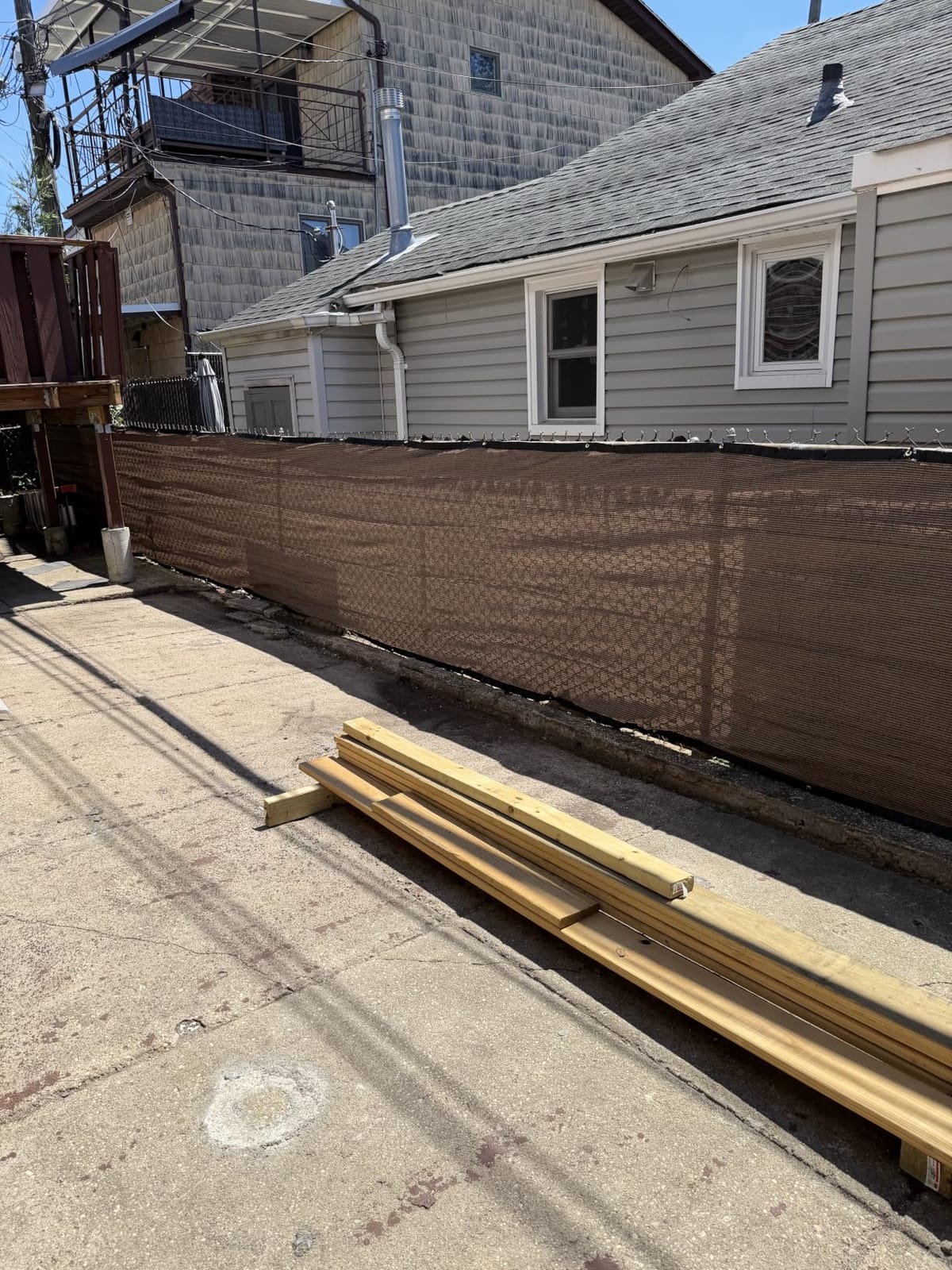 UPGRADE Privacy Screen 6' x 50' Fence Commercial Shade Cover with Brass Grommets Heavy Duty Perfect for Outdoor Back Yard, Black, Customizable customer photo 2