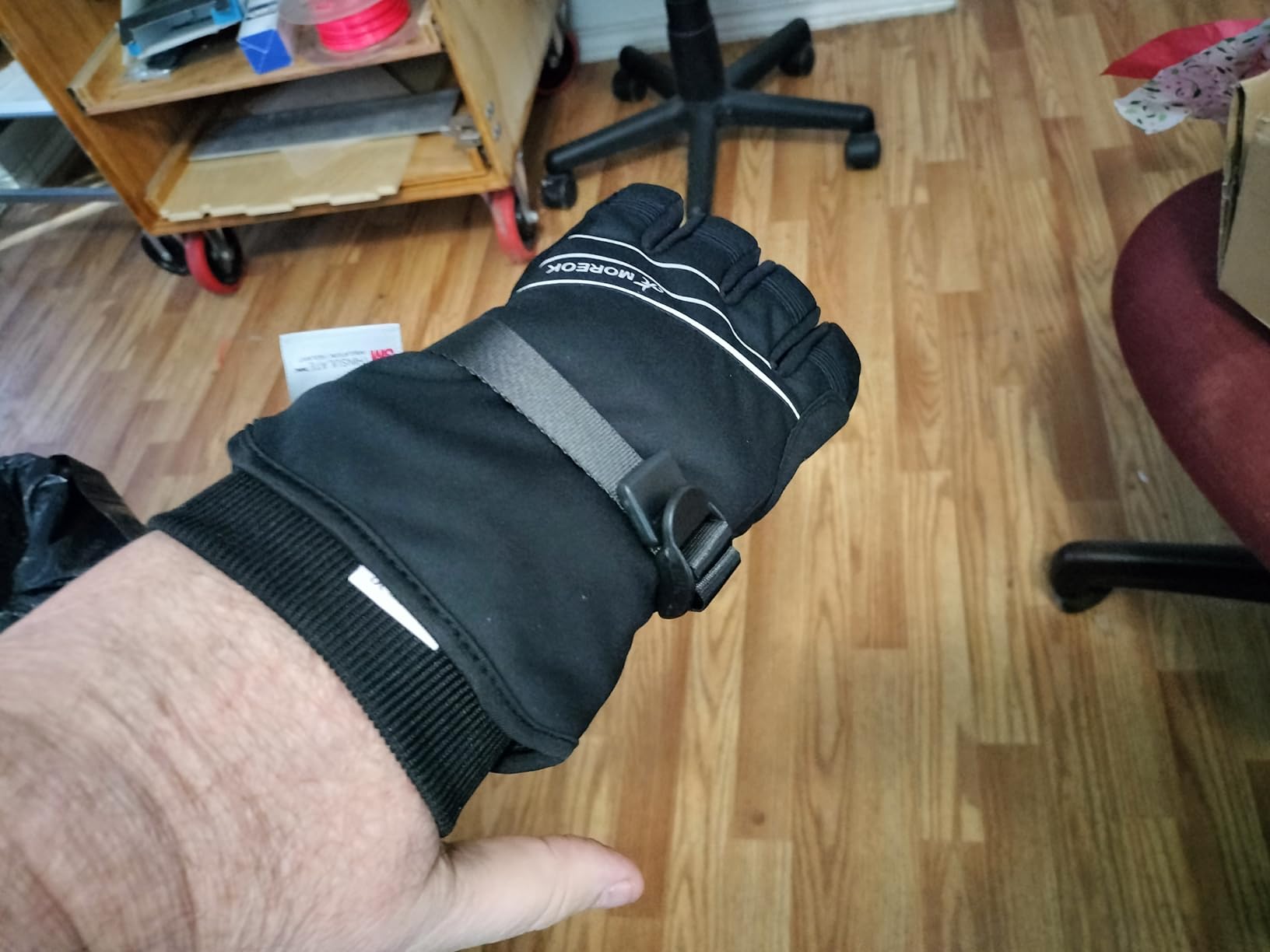 MOREOK Waterproof & Windproof -30°F Winter Gloves for Men/Women, 3M Thinsulate Thermal Gloves Touch Screen Warm Gloves for Skiing,Cycling,Motorcycle,Running customer photo 2