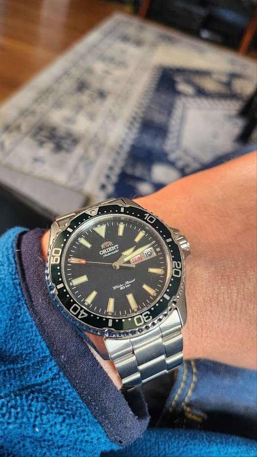 ORIENT Kamasu/Mako III Men's Automatic Manual Winding Sports Steel or Silicone Divers' Watch with Screw Crown and Sapphire Crystal customer photo 2