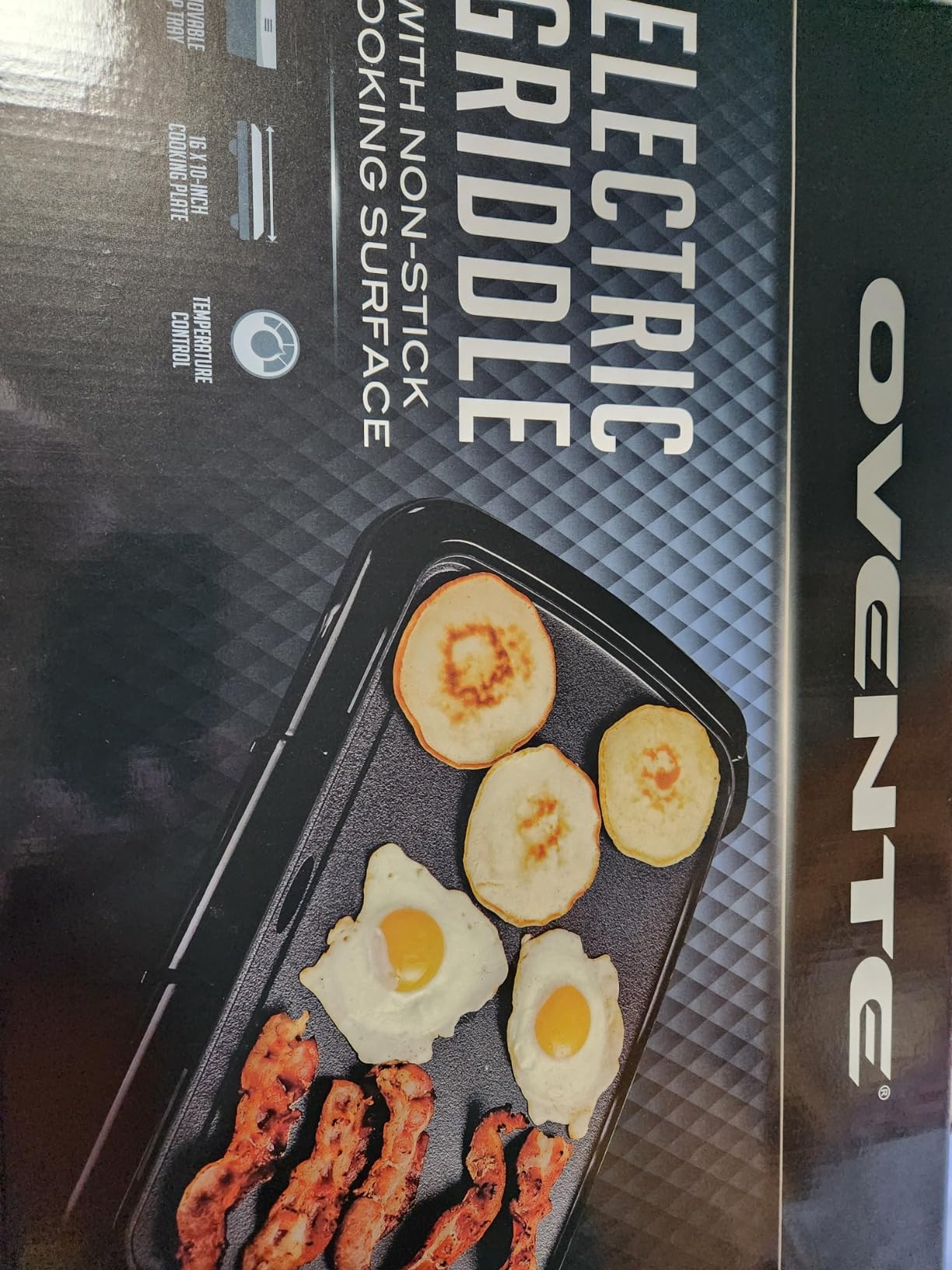 OVENTE Electric Griddle with 16 x 10 Inch Non-Stick Plate, Black GD1610B customer photo 1
