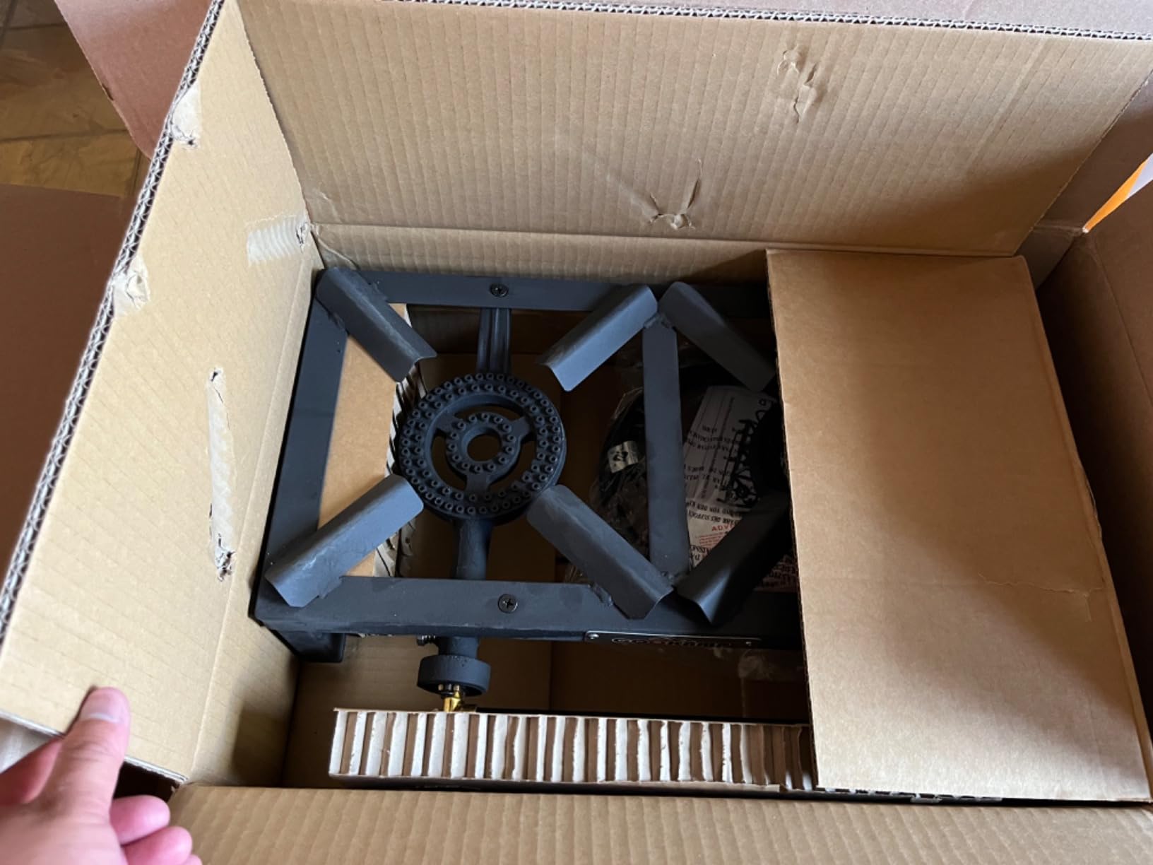 COOKAMP Propane Double Burner Angle Iron Camp Stove with CSA Listed Regulator and 4ft Hose (SA2200) customer photo 2
