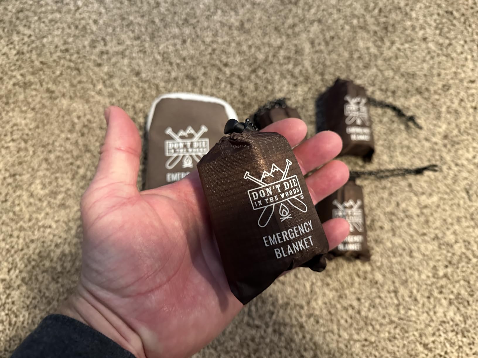 Don’t Die in The Woods – Freakin’ Huge Emergency Blankets [Orange] customer photo 2