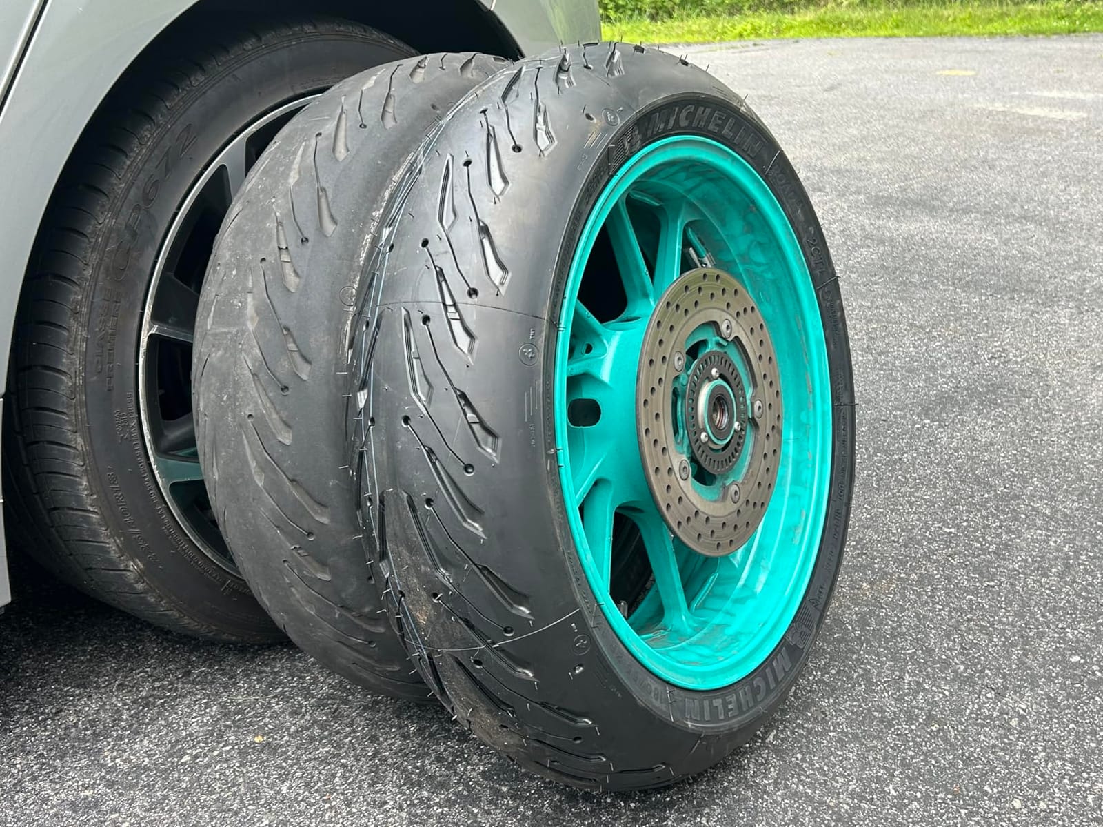 MICHELIN Road 5 Touring Radial Tire-180/55ZR-17 73W customer photo 1