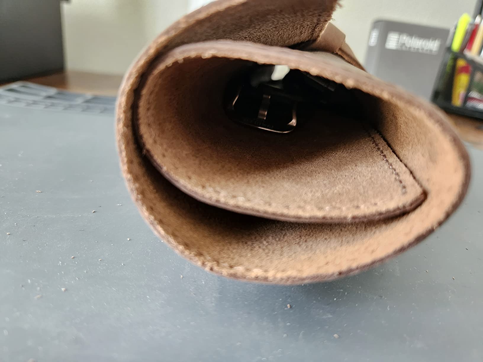 Hide & Drink, Leather Watch Roll Organizer Handmade from Full Grain Leather, Holds Up to 4 Watches, Easy Carry On Watchlover Storage (Bourbon Brown) customer photo 1