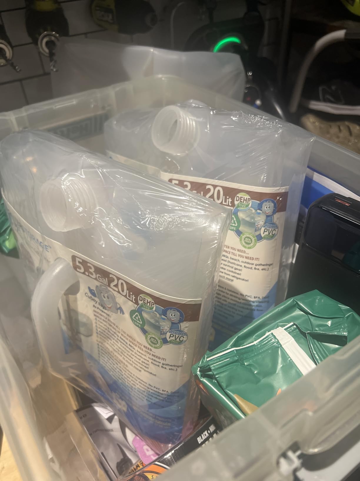 WaterStorageCube Collapsible Water Container with Spigot (2.6 Gal (2-Pack)) customer photo 2