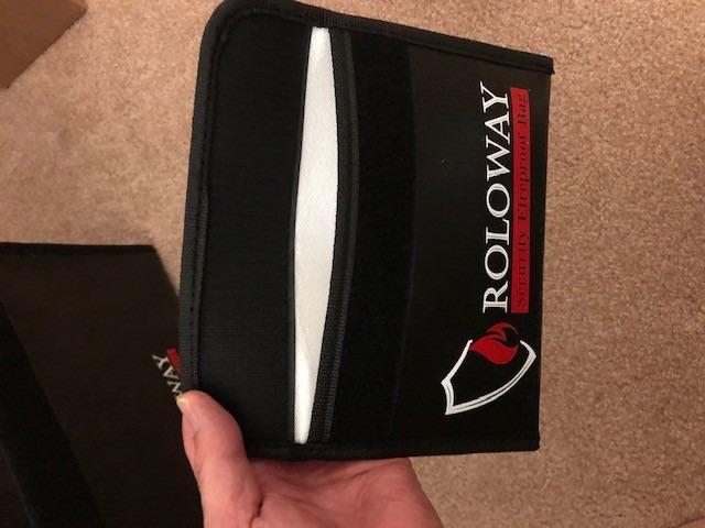 ROLOWAY Large (17 x 12 x 5.8 inches) Fireproof Bag, Water Resistant Fireproof Document Bag Safe for Money, Documents and Valuables Storage customer photo 2