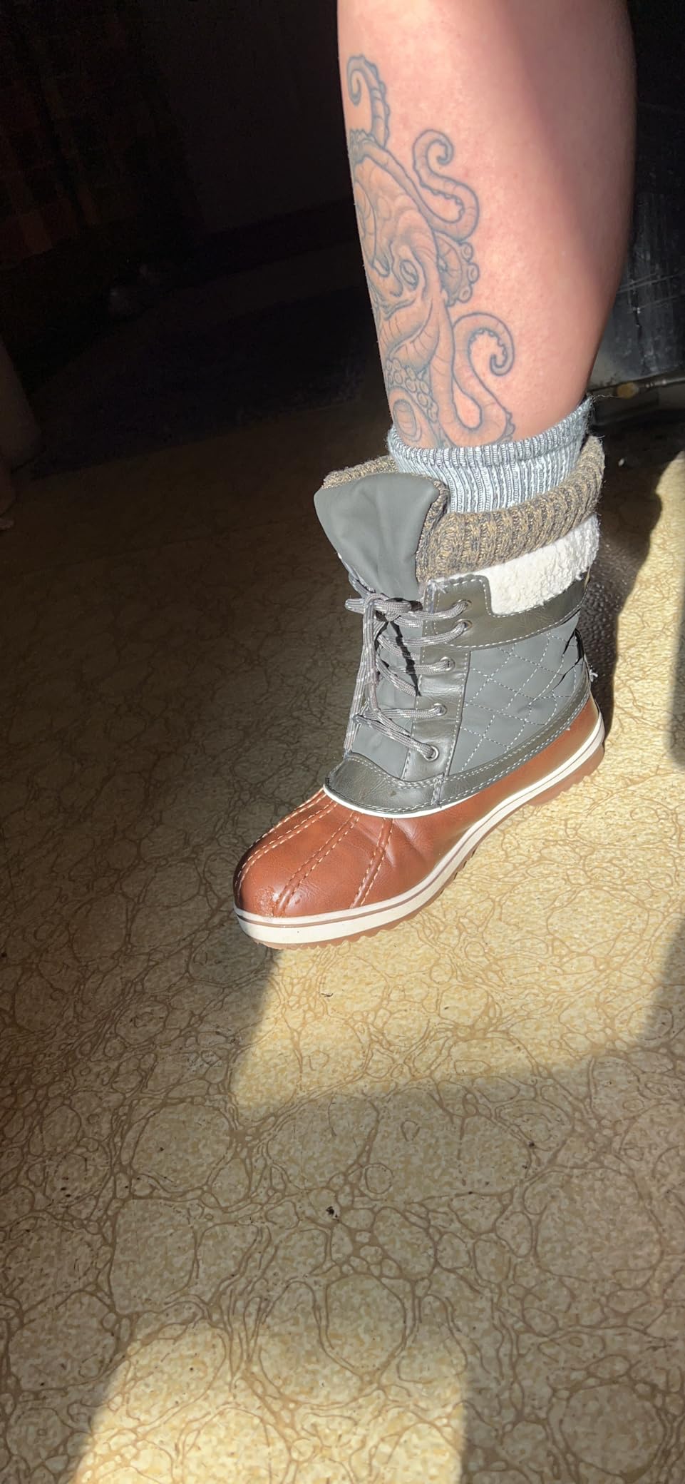 DREAM PAIRS Women's Mid Calf Duck Winter Boots customer photo 2